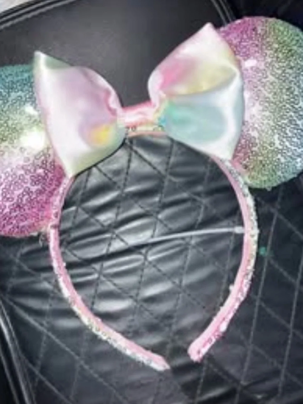 Disney Kids Sequin Ear Headbands in Pink, White & Blue